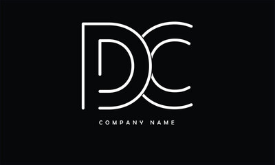 DC, CD, D, C Abstract Letters Logo Monogram