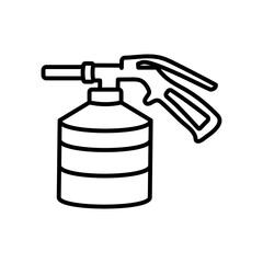 Port Sand Blaster Outline Icon, Vector illustration