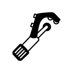 Pipe Bender Glyph Icon, Vector illustration