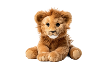 The Tiny Lions Royal Rest on a White or Clear Surface PNG Transparent Background..