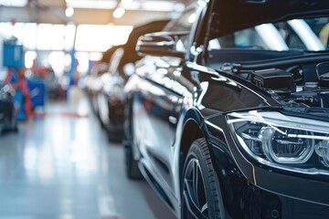 Car repair and maintenance services in the garage