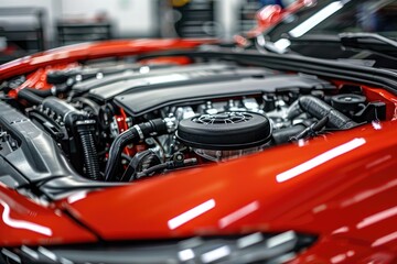 Car repair and maintenance services in the garage