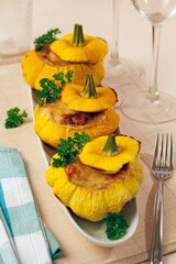 Stuffed little pumpkins.