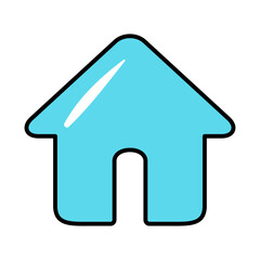 Home house construction icon illustration