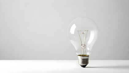 Buld lamp isolated on white Background Generative Ai