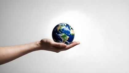 Earth isolated on white Background Generative Ai