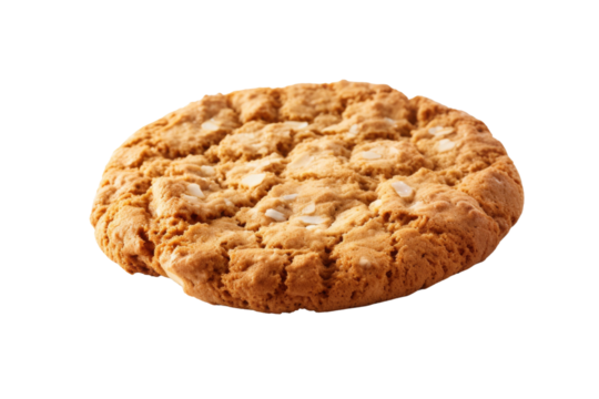 Sweet Serenity: A Cookies Close-Up on a White or Clear Surface PNG Transparent Background..