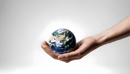 Earth isolated on white Background Generative Ai