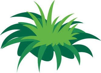 Green Grass Illustration Element
