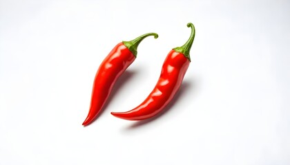 Chilli isolated on white Background Generative Ai