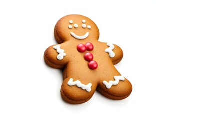 Ginger bread isolated on white Background