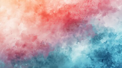 Obraz premium Abstract colorful watercolor gradient background, diverse hues with cloud-like pattern. Artistic expression and creativity concept