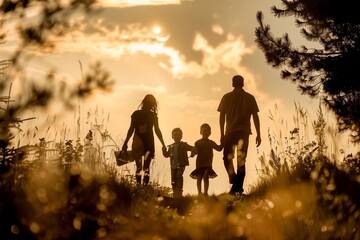 Joyful Family Bonds: Happiness, Togetherness, & Love. Fathers day theme
