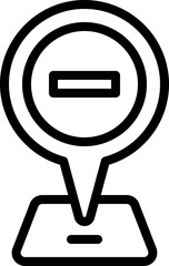 map pin location vector icon isolated.