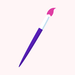 Art paintbrush tool icon isolated on white background