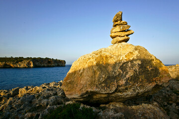 Cala Varques, a virgin cove in the municipality of Manacor, Mallorca, Spain