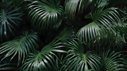 green palm tree background nature