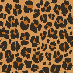 leopard skin simple animal jungle fashion texture background pattern vector