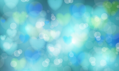 Obraz premium Blurred valentines day background design