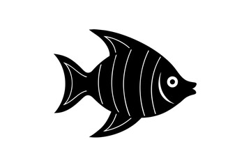 fish silhouette vector illustration