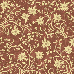 floral luxury pattern classic vintage background wallpaper vector pattern