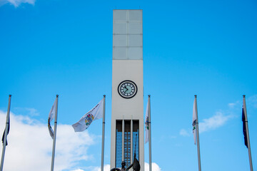 Hopwood Clock Tower in Palmerston North - New Zealand © Adwo