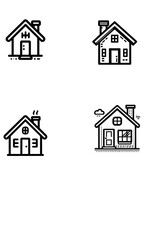house icon set