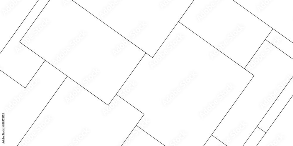 Poster abstract seamless random geometric colorful square lines pattern on a transparent background design.