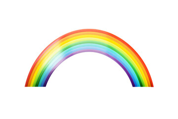 Mystical Rainbow Dance on a Blank Canvas on a White or Clear Surface PNG Transparent Background..