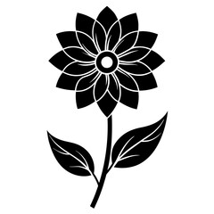 Flower pictogram Icon vector silhouettes illustration