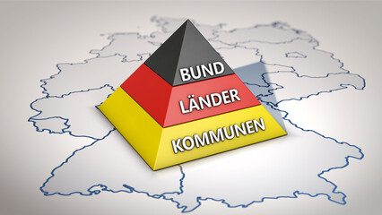 Bund, Länder und Kommunen in Deutschland © bluedesign