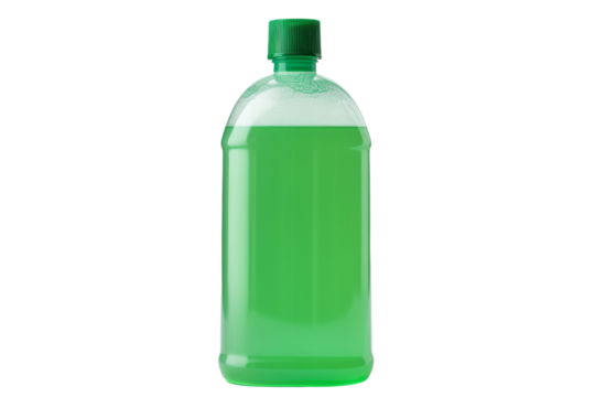 Mystical Gallon of Enchanted Green Elixir on a White or Clear Surface PNG Transparent Background..