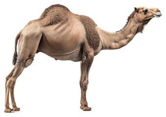 A camel isolated on a transparent background PNG