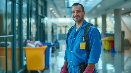 The Janitor in Blue Uniform