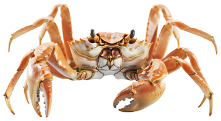 A crab isolated on a transparent background PNG