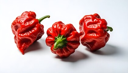 Carolina reaper isolated on white Background