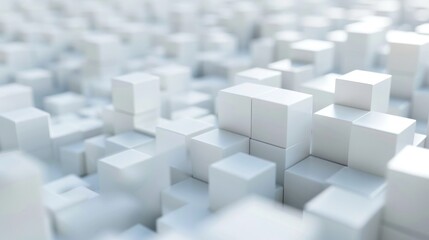 Abstract cube connection takes shape, representing the fusion of ideas and innovation
