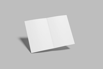 A5 Bifold Brochure Blank Mockup