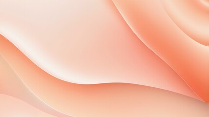 Bright peach smooth blurred wavy abstract elegant background