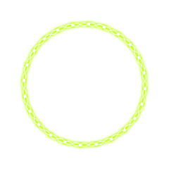 green circle wave and dot light neon
