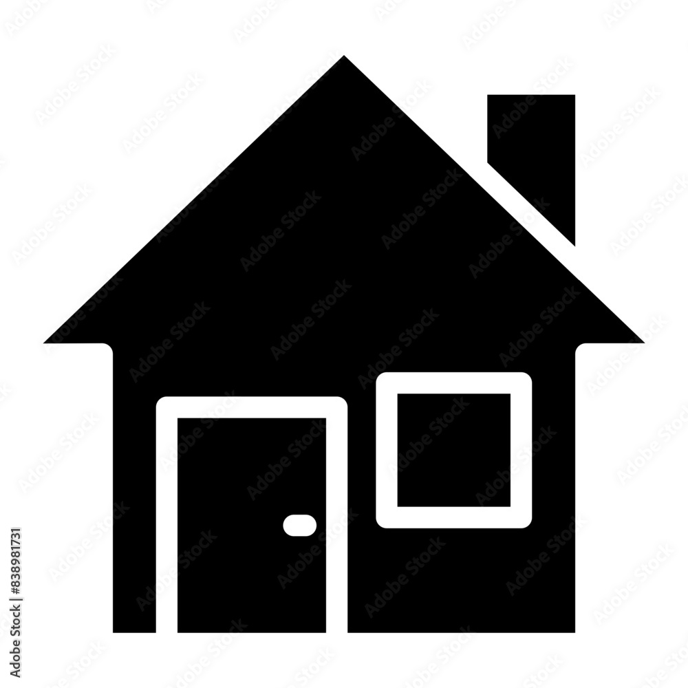 Canvas Prints house, home location icon