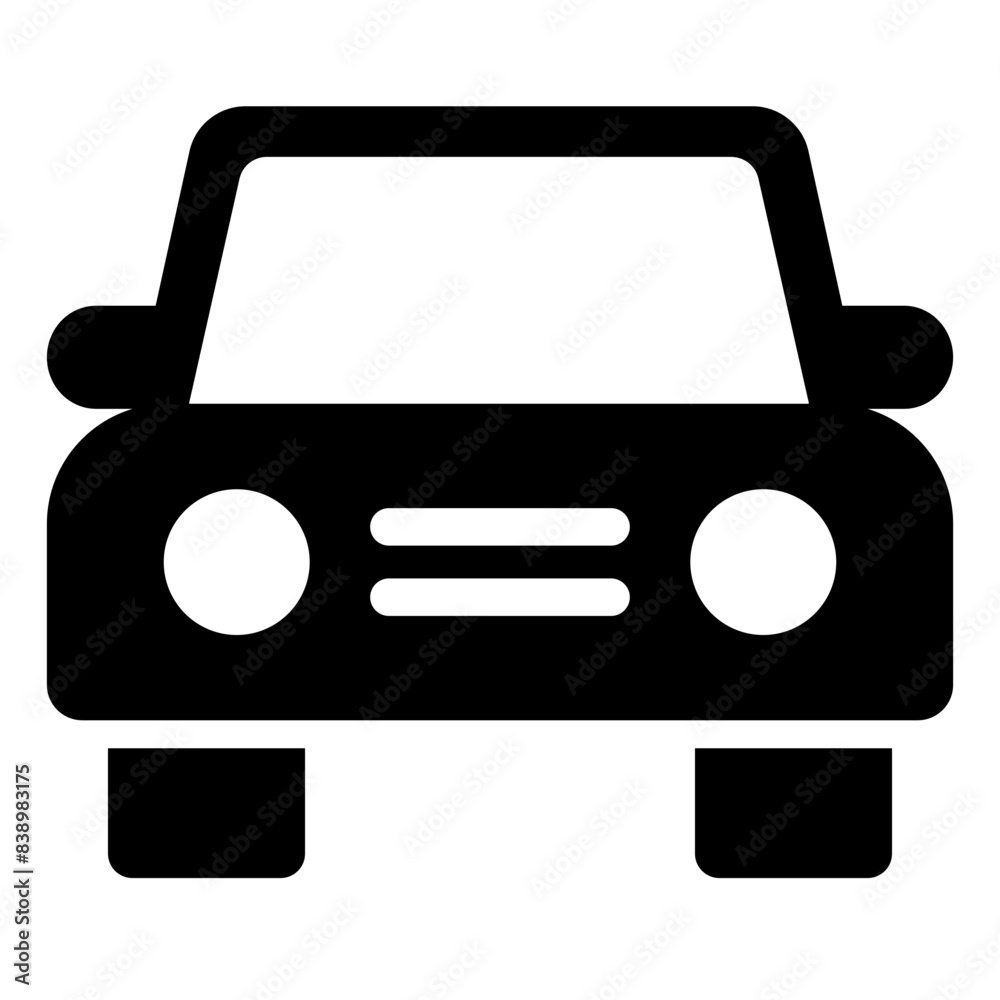 Wall mural car icon