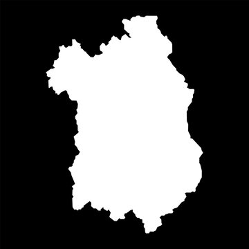 Fejer county map, administrative district of Hungary. Vector illustration.