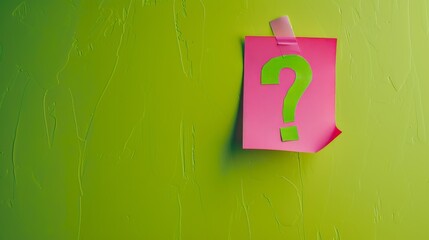 A Green Question Mark