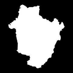 Fototapeta premium Hajdu Bihar county map, administrative district of Hungary. Vector illustration.