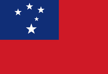 amazing Samoan flag illustrator country flags