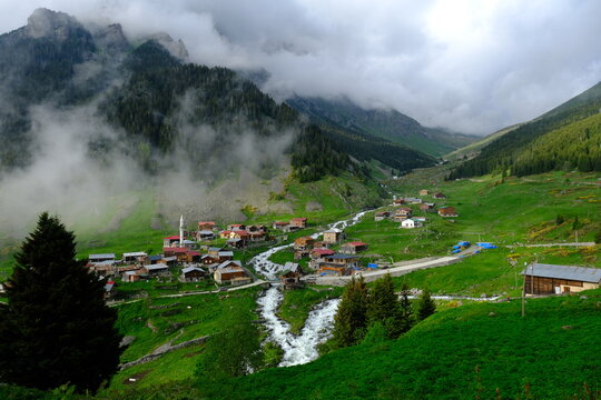Elevit Plateau in Rize. This plateau . Kackar Mountains region. Rize, Turkey.