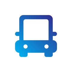 Transport and Map Gradient Blue icon