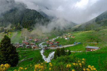 Elevit Plateau in Rize. This plateau . Kackar Mountains region. Rize, Turkey.