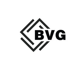 BVG letter logo design on white background. BVG logo. BVG creative initials letter Monogram logo icon concept. BVG letter design